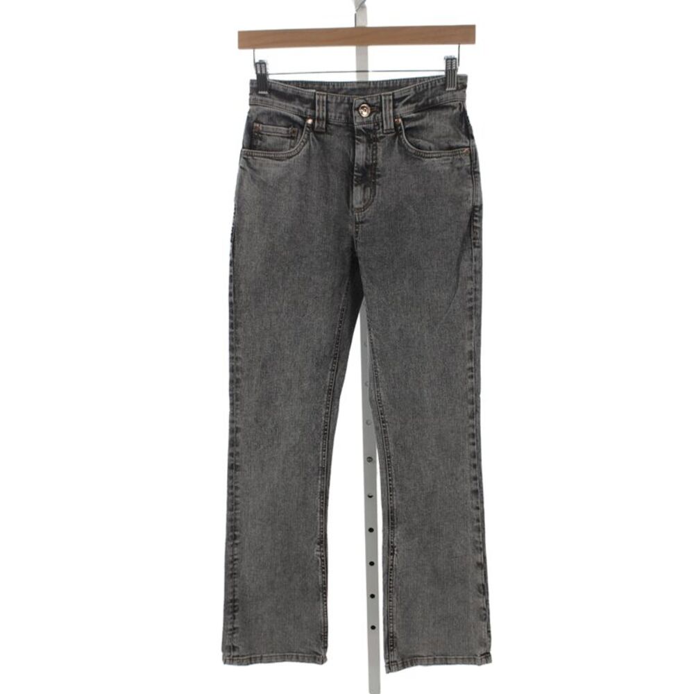 Brunello Cucinelli Women Gray Bootcut Cotton Mid Rise Jeans 30 Inseam Size 0